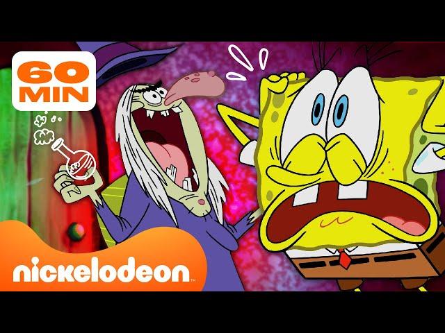 Губка Боб | 1 час САМЫХ СТРАШНЫХ моментов в "Губка Боб" | Nickelodeon Cyrillic