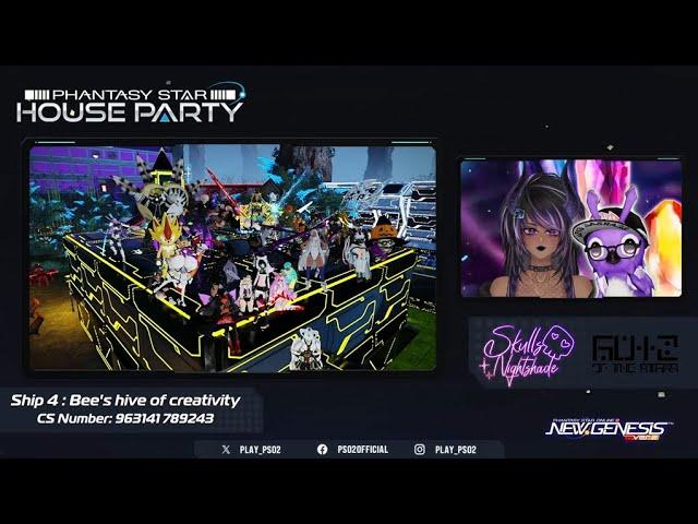 Phantasy Star House Party feat. SkullsNightshade & gwizofthestars! - Halloween 2024