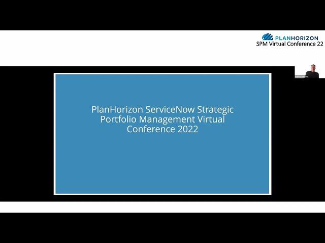 PlanHorizon ServiceNow SPM Virtual Conference 2022