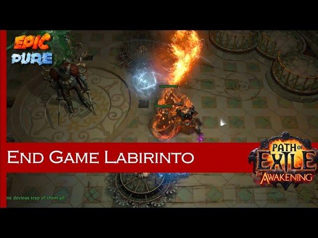 [Path of Exile 2.3] New Labyrinth (lvl 75)| Dual Flame Totem (first try)