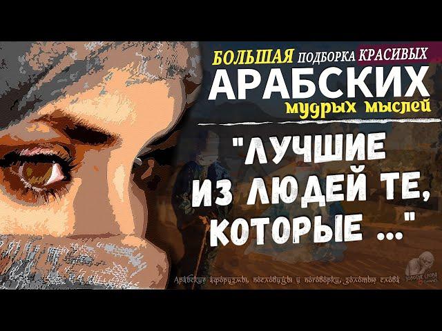 БОЛЬШАЯ подборка АРАБСКИХ Мудрых Мыслей, пословицы и поговорки, красивые цитаты и афоризмы