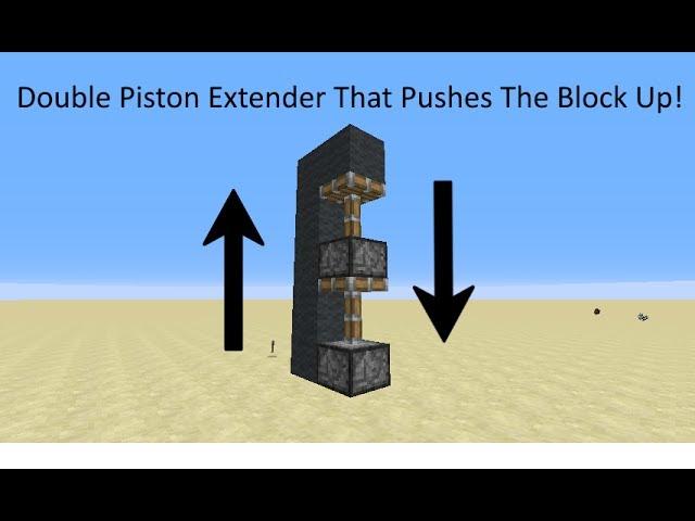 Tileable, Vertical, 1 Wide Double Piston Extender Tutorial [1.12 - 1.16.1 | Java Edition]