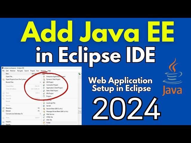 Install Java EE in Eclipse IDE [2024] | Web Application in Eclipse IDE| Servlet and JSP Setup