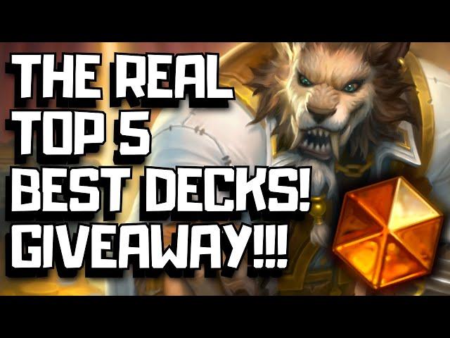 Best Hearthstone Decks For Easy Legend In October! (GIVEAWAY)