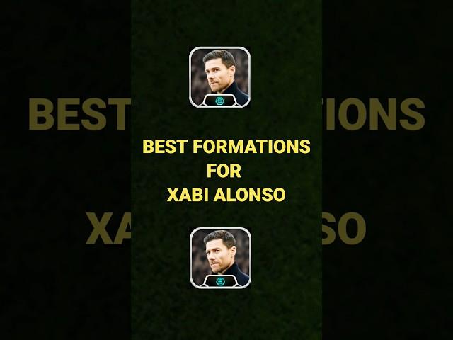 Best formations for xabi alonso | Best quick counter formations