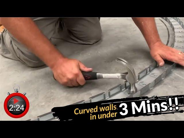 Flex C Trac: Curved walls in 3 minutes!