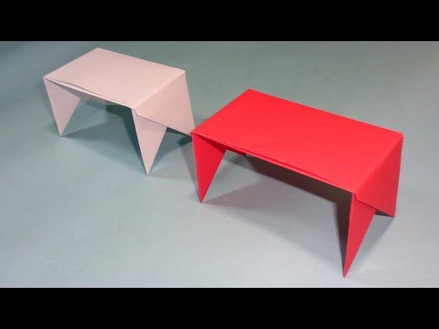 How To Make a Paper Table | Easy Origami Table Tutorial For Paper Stuff Creators