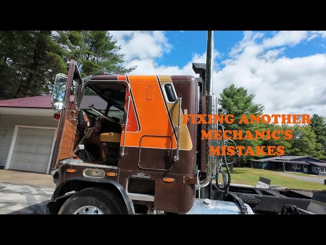 1973 White Freightliner Cabover WFT 8664T Major Oil Leak Diagnosis and Tear Down