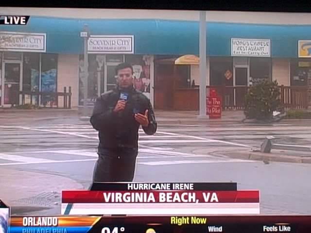 Weather Channel Streaker - Weather Channel Flasher - Weather Channel Fail - Hurricane Irene