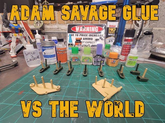 Plastic Model Hobby glue shoot out comparison Adam Savage Weld-on 3 Tamiya Mr Hobby Plastruct weld!