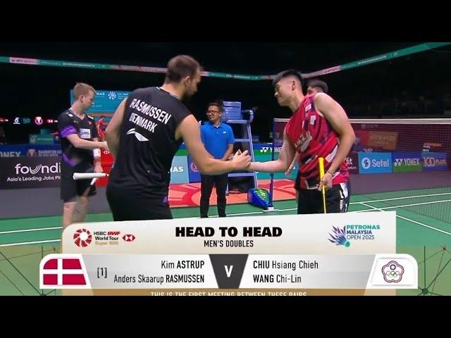 R32 : ASTRUP/RASMUSSEN [DEN] VS CHIEH/WANG [TPE] | MALAYSIA OPEN 2025