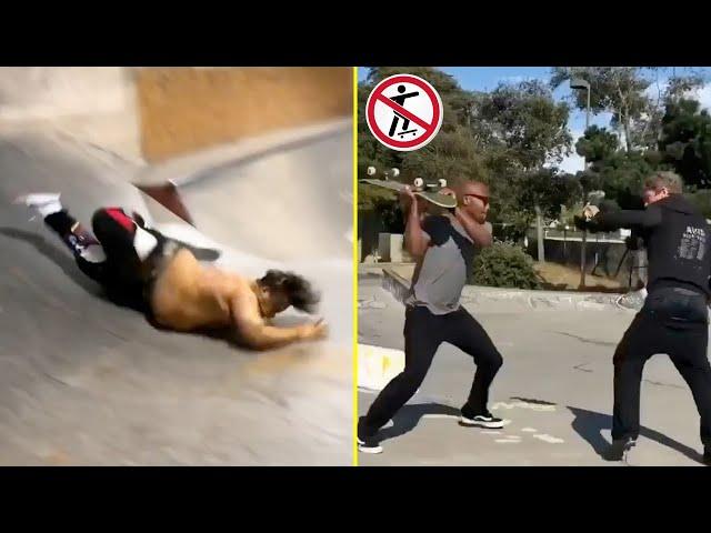 Funny Try Not To Laugh Watching Skateboarding vs People & Scooters