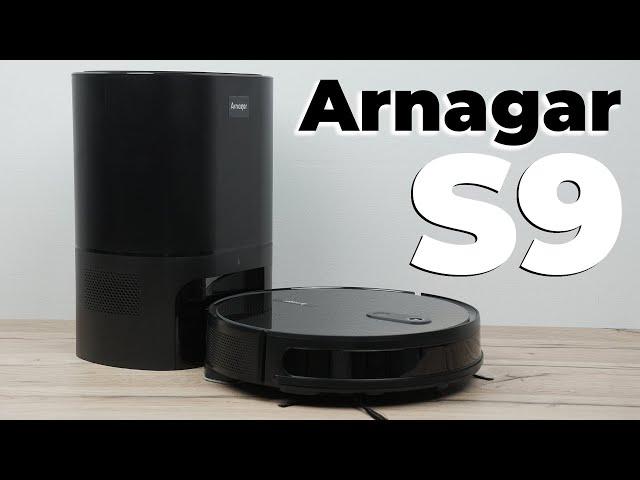 Arnagar S9: КАМЕРА для навигации, станция для самоочистки, сухая и влажная уборка! ОБЗОР и ТЕСТ