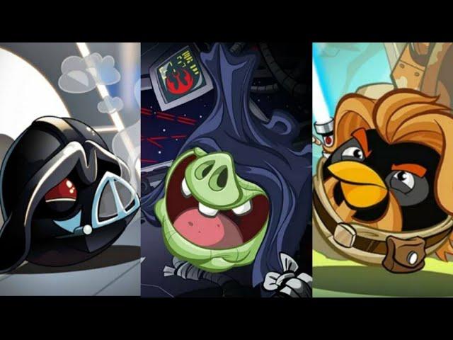 Angry Birds Star Wars 1 + 2 - All Bosses (No Items) + Cutscenes