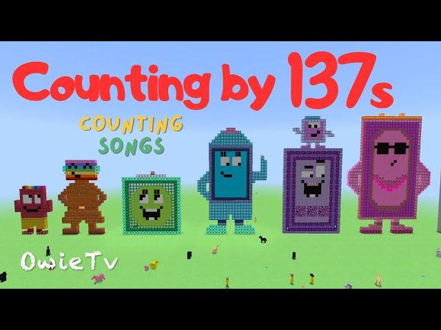 Counting by 137s Song | Minecraft Numberblocks Counting Songs | Math and Number Songs for Kids