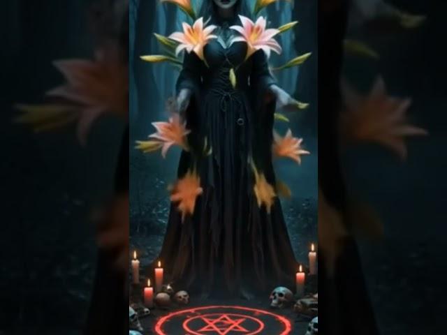 "Tantric Sorceress Summons Divine Flowers | Mystical Ritual Transformation"