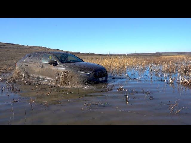 AUDI Q8 против НИВ и УАЗОВ на оффроад кто круче | УАЗ УТОНУЛ В РЕКЕ