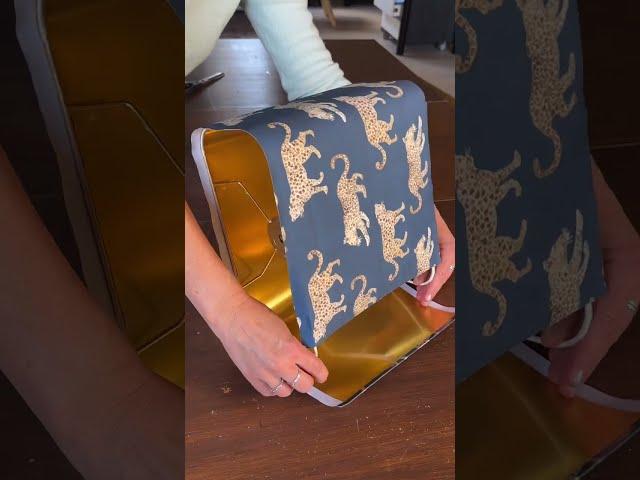 A lampshade of leopards? Yes please! Watch IG/@chantier.studio create this fun lampshade!  #diy