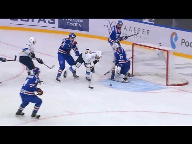 Красивый гол Худякова хоккей СКА-Барыс (19 ноября 2015) / Ice Hockey best goal