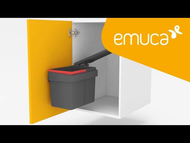 How to install a Recycle extractable waste container for doors - Emuca