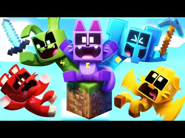 Catnap & Dogday, Craftycorn But They're Minecraft (Cartoon Animation) | KIKI Toons