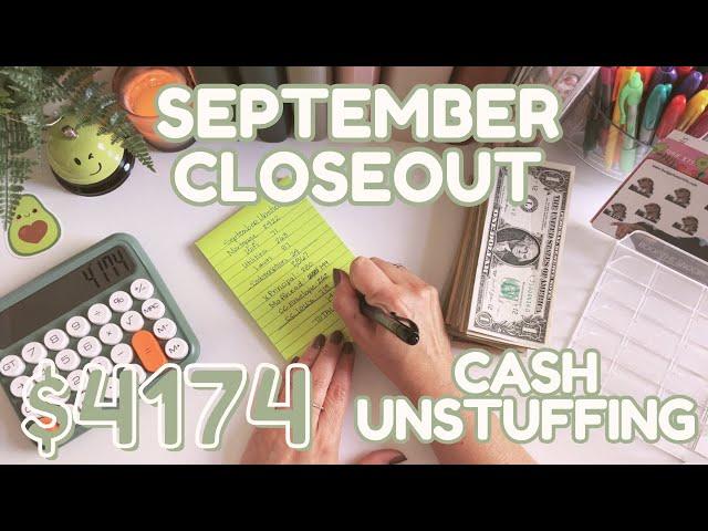  Monthly Cash Unstuffing $4174 | September 2024 Closeout | Single Income