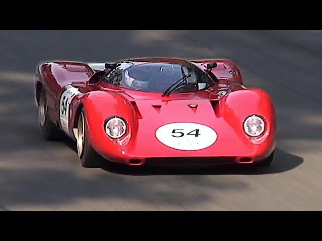 The 11.000rpm 3.0 V12 powered 1969 Ferrari 312P incredible Engine Sound | Start up, warm up & More!