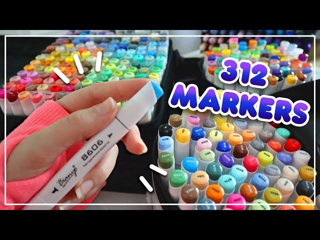 THE MOST MARKERS I'VE EVER SEEN! || Bianyo Alcohol Markers