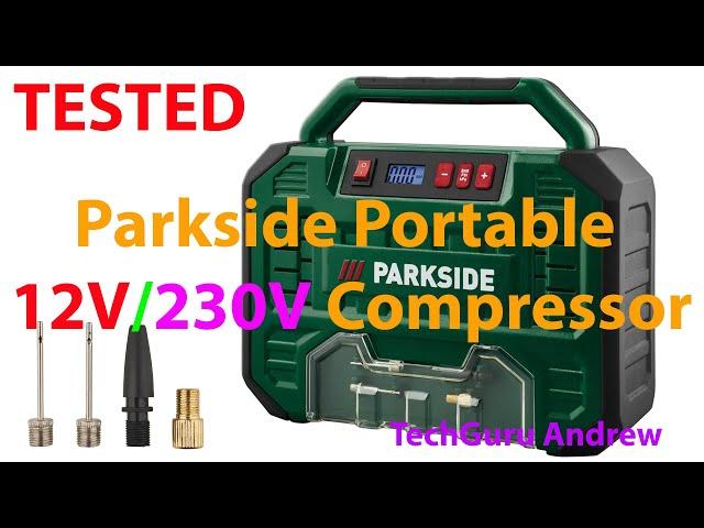 Parkside Portable 12V/230V Compressor With Digital Display PMK 150 A1