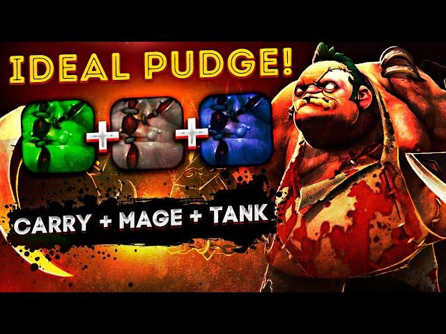 IDEAL PUDGE - IDEAL HERO! [CARRY + MAGE + TANK] 90 WAVE CUSTOM HERO CLASH 7.29d I Dota 2