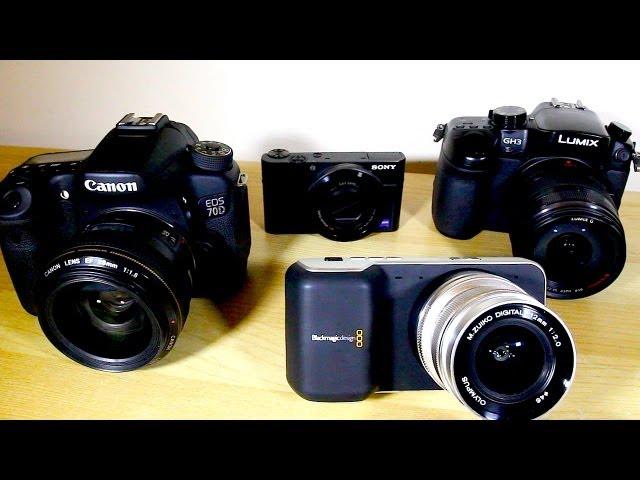 SUPER SHOOTOUT - BMPCC vs GH3 vs 70D vs RX100 - BlackMagic Pocket Cinema Camera Review