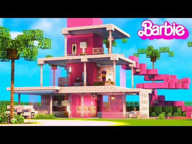I Built Barbie's Dreamhouse in Minecraft! - Barbie Movie (Tutorial)