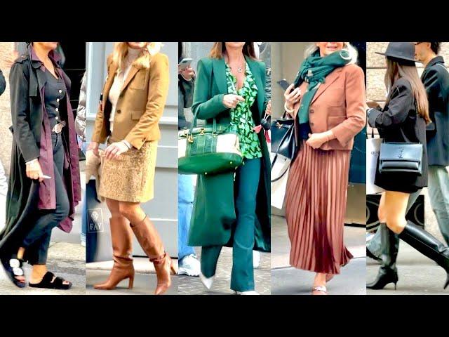 OCTOBER 2024 STREET STYLE  MILAN FALL FASHION & SHOPPING WALK #vanityfair #harpersbazaarjapan