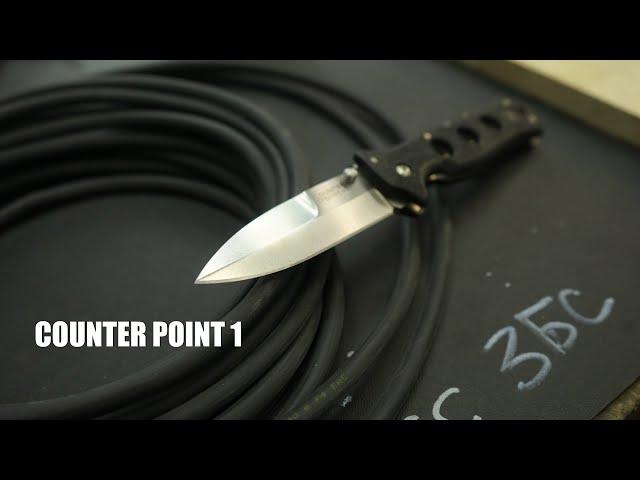 Hard use testing Cold Steel Counter Point 1 ХардЮЗ тест