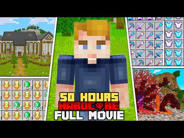 I Survived 50 HOURS in Hardcore Minecraft [Full Movie]