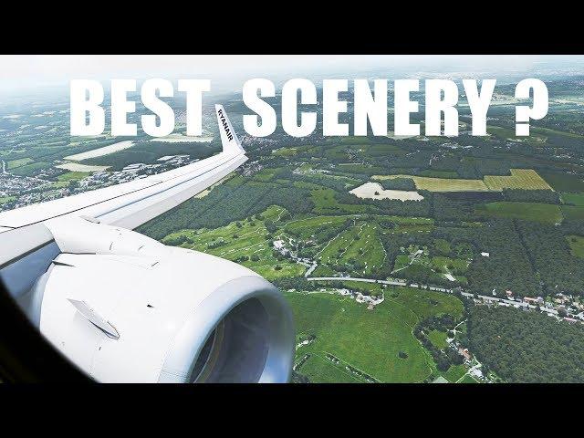 X-Plane 11 4K | Realistic RYANAIR 737 landing in Gatwick | ORBX for X-Plane!