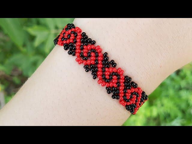 Beaded bracelet/Diy/Tutorial/Браслет из бисера/Как сделать браслет/Бисер/Рукоделие