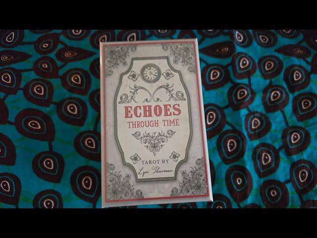 Echoes through time tarot by @LynThurman Unboxing Flip through and first impressions