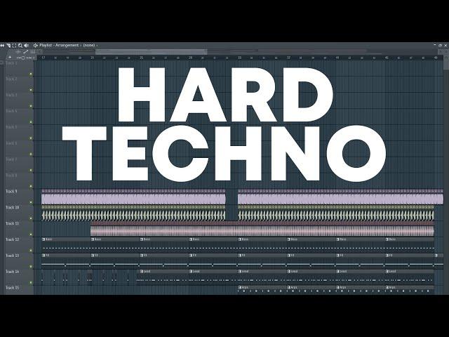 How To Make HARD TECHNO!! - FL Studio Tutorial (+FREE FLP)