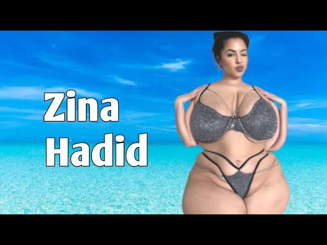 Zina Hadid Biography, BBW curvy plus size model, wiki, net worth, Body measurements.