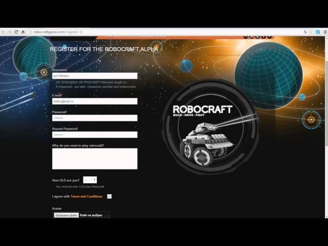 Новая регистрация в Robocraft и небольшой подкаст.