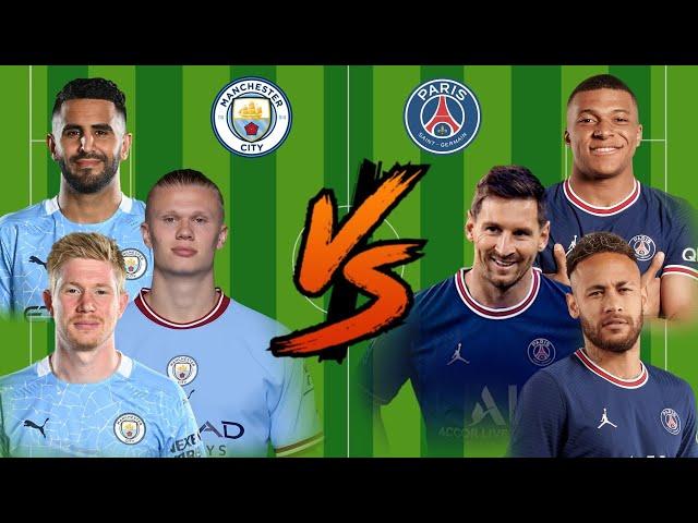 Messi-Neymar-Mbappe vs Haaland-Mahrez-KDB(MNM vs HKM)