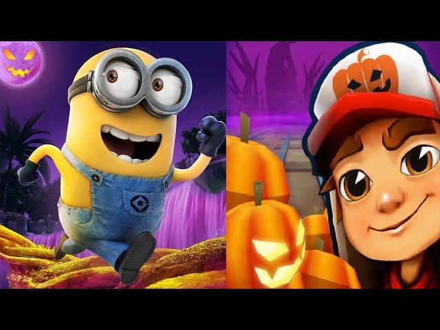 Subway Surfers Halloween 2020 Cambridge VS Despicable Me - Minion Rush New Update GINGERBREAD HOUSE