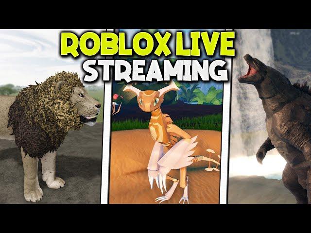 PLAYING ANIMAL GAMES LIVE  |  ROBLOX | AQtheGamer