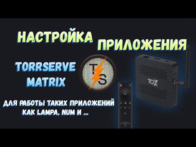  НАСТРОЙКА ПРИЛОЖЕНИЯ TORRSERVE