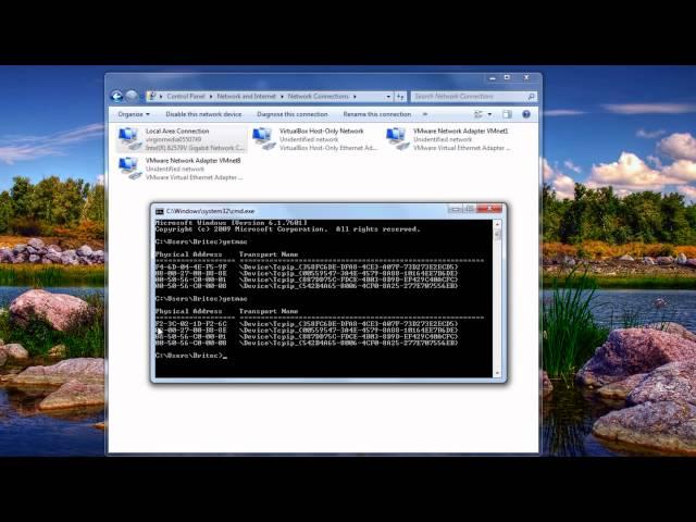 Change / Spoof Your MAC Address in Windows 7 by Britec