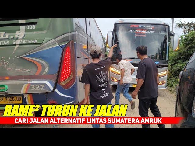 MENELUSURI JALAN SEMPIT, BERTEMU BUS ALS DI PERTENGAHAN KEBUN SAWIT,