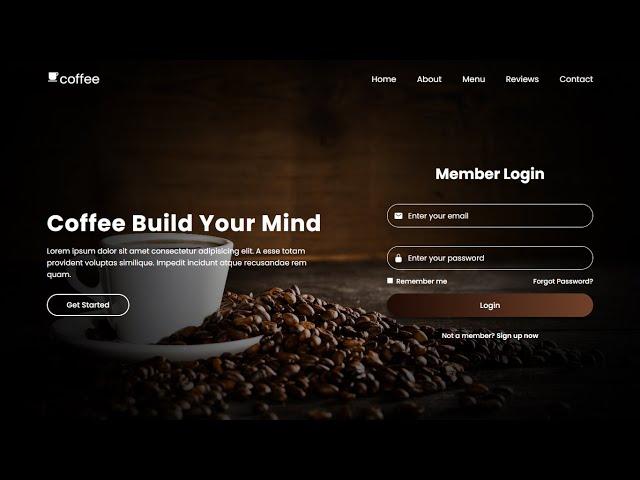 How To Create A Website With Login | HTML & CSS