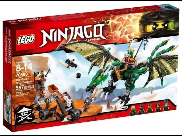 lego ninjago зелёный дракон Ллойда.