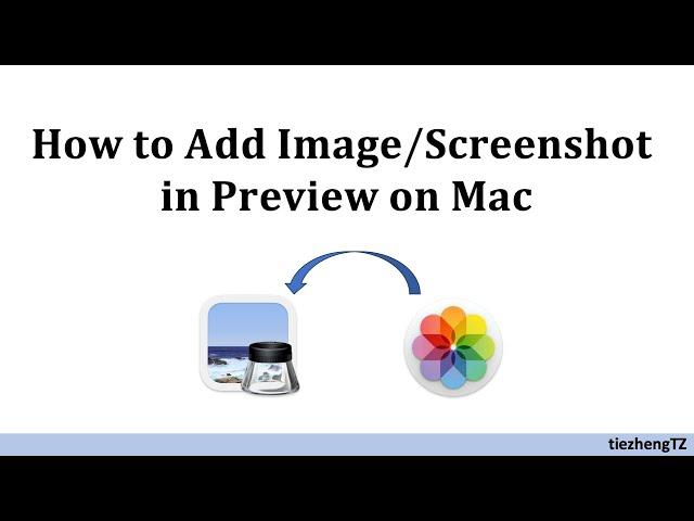 How to Add Image/Screenshot in pdf files in Preview on Mac